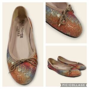 Paul Mayer Attitudes Ballet Flats GUC $245 size 8B   S2527